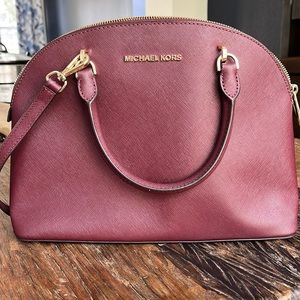 Michael Kors Maroon Handbag